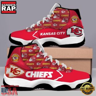 NFL Kansas City Chiefs Unique Design Air Jordan 11 Sneaker