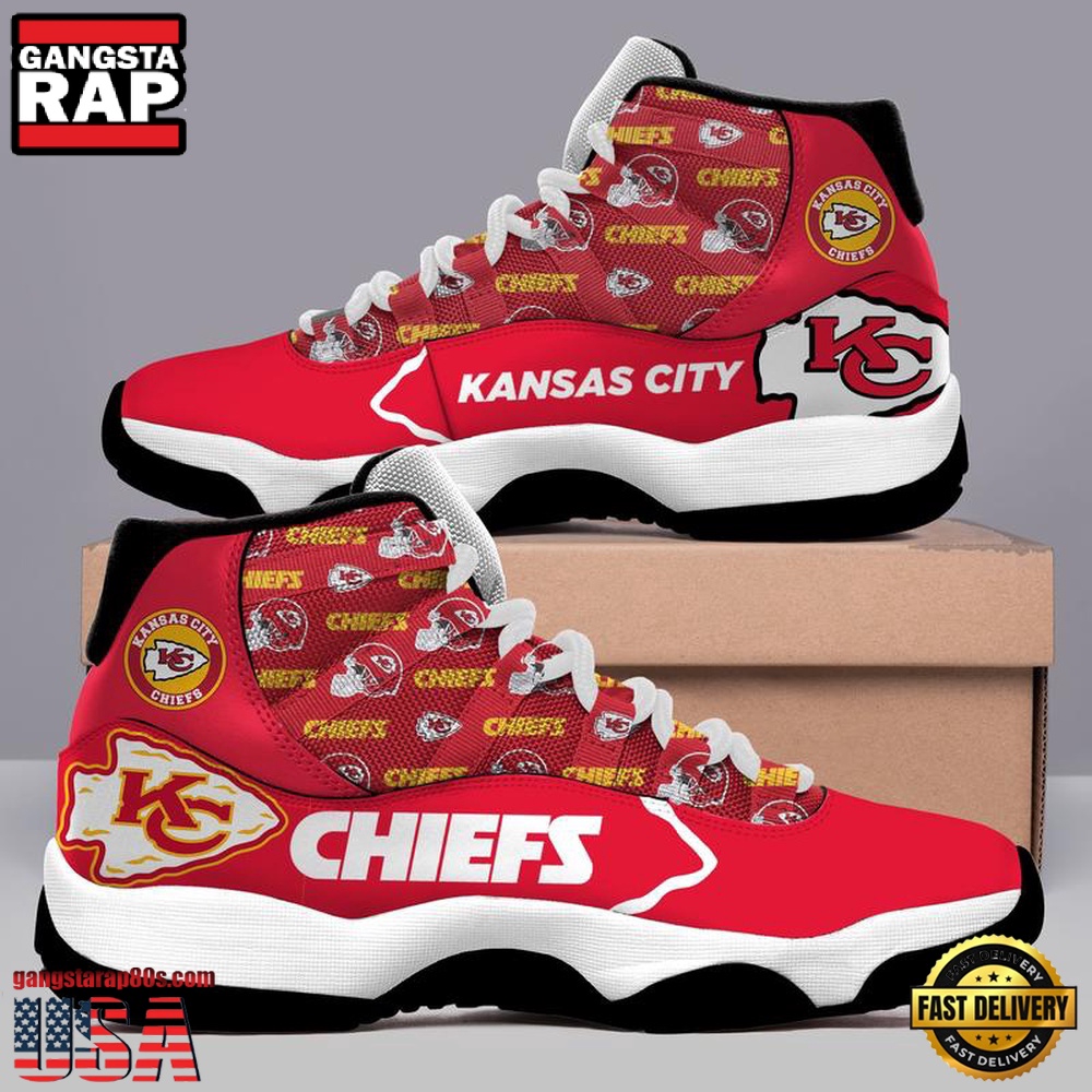 NFL Kansas City Chiefs Unique Design Air Jordan 11 Sneaker