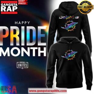 NFL Miami Dolphins Pride Month 2025 All Over Print Hoodie