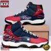 NFL New England Patriots Blue Red Unique Design Air Jordan 11 Shoes