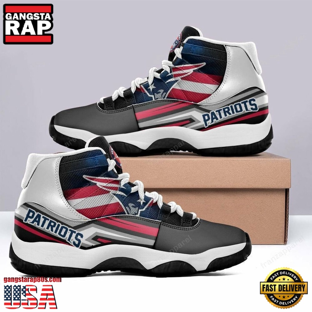NFL New England Patriots Team Unique Design Air Jordan 11 Shoes