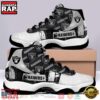 NFL Oakland Raiders Grey Unique Design Air Jordan 11 Shoes