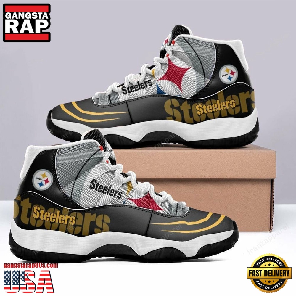 NFL Pittsburgh Steelers For Fan Unique Design Air Jordan 11 Shoes