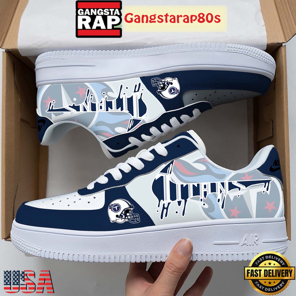 NFL Tennessee Titans Team Logo Unique Air Force 1 Shoes Running Sneakers NFL Tennessee Titans Team Logo Unique Air Force 1 Shoes Running Sneakers