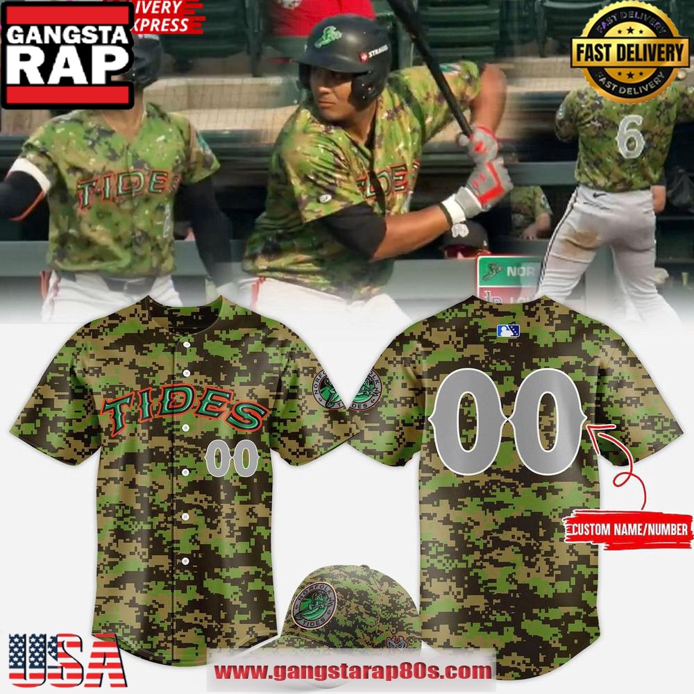 Norfolk Tides Military Appreciation 2025 Camo Custom Baseball Jersey Shirt Norfolk Tides Military Appreciation 2025 Camo Custom Baseball Jersey Shirt