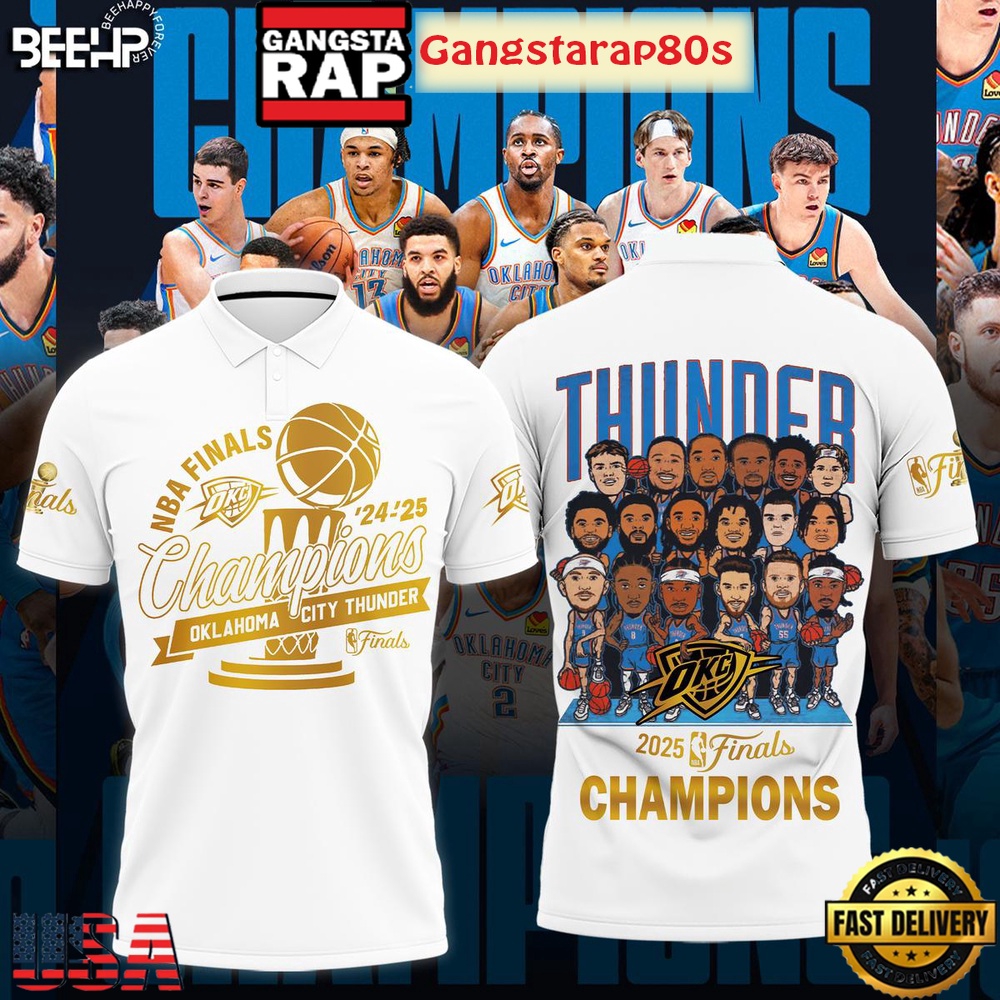 Oklahoma City Thunder NBA Finals Best Team Special Polo Shirt Oklahoma City Thunder NBA Finals Best Team Special Polo Shirt