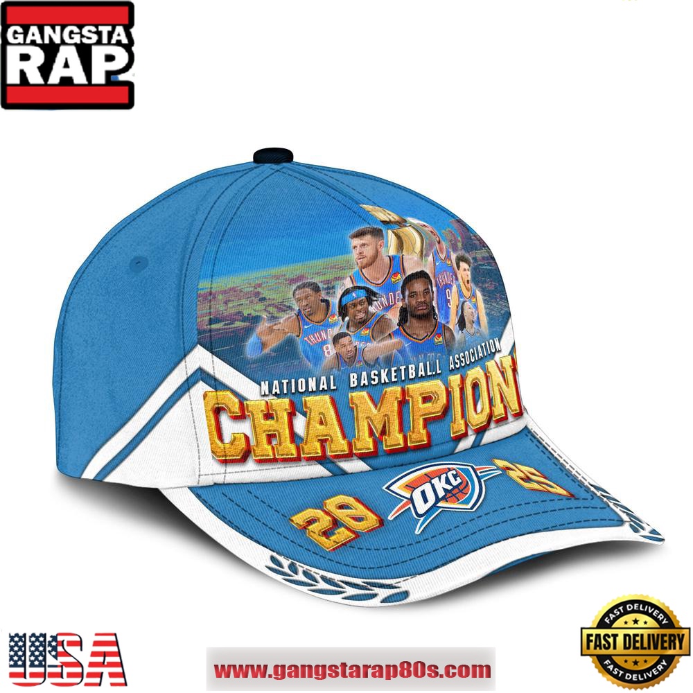 Oklahoma City Thunder NBA Finals Champions Classic Cap Hats Oklahoma City Thunder NBA Finals Champions Classic Cap Hats