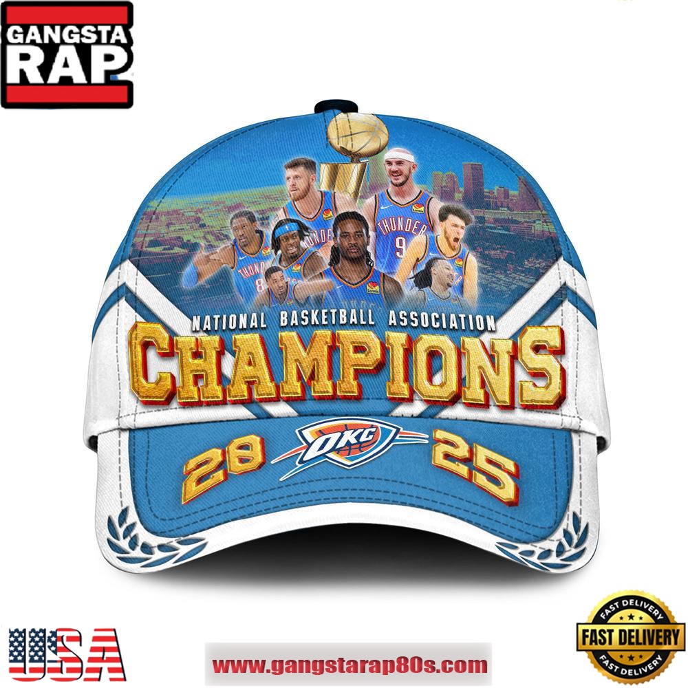 Oklahoma City Thunder NBA Finals Champions Classic Cap Hats Oklahoma City Thunder NBA Finals Champions Classic Cap Hats