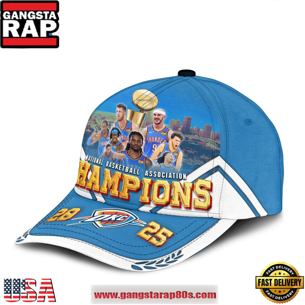 Oklahoma City Thunder NBA Finals Champions Classic Cap Hats Oklahoma City Thunder NBA Finals Champions Classic Cap Hats