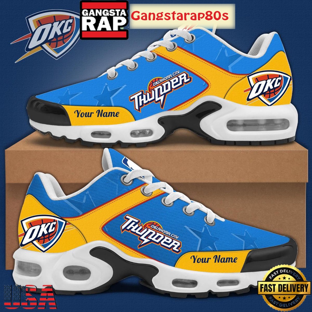 Oklahoma City Thunder Personalized Air Max Plus Shoes Running Sneakers