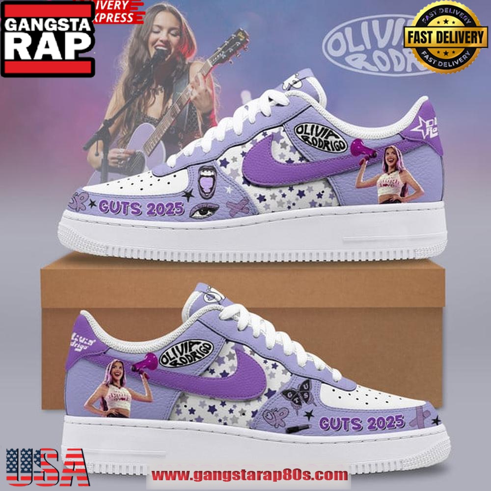 Olivia Rodrigo GUTS 2025 Edition Air Force 1 Running Sneakers Shoes