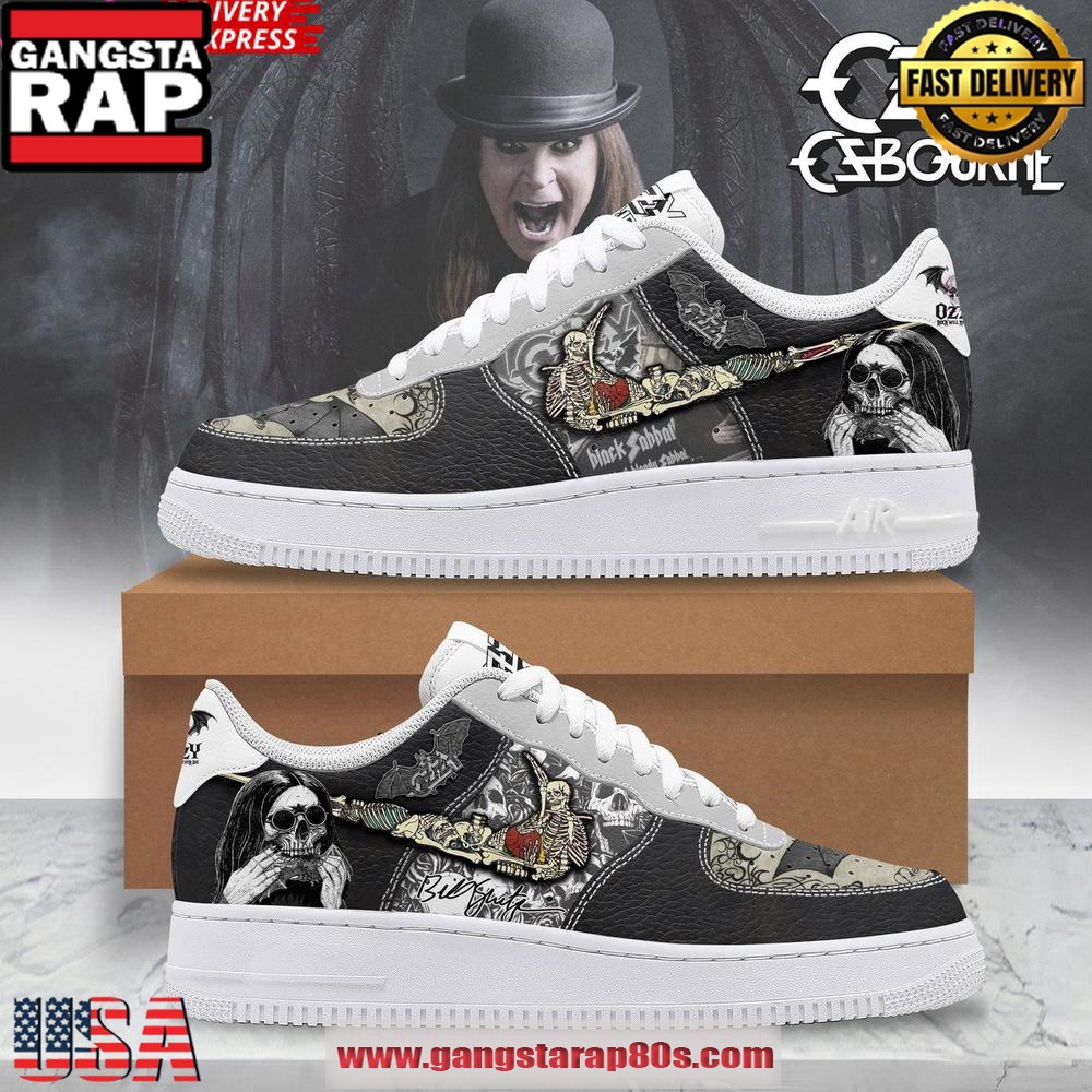 Ozzy Osbourne x Black Sabbath Limited Edition Air Force 1 Sneakers Shoes