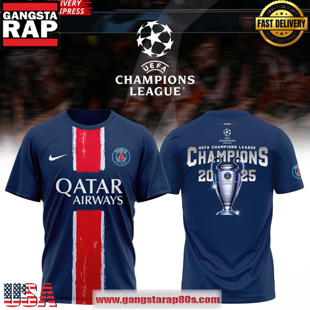 Paris Saint-Germain UEFA Champions League 2025 Unisex T-Shirt