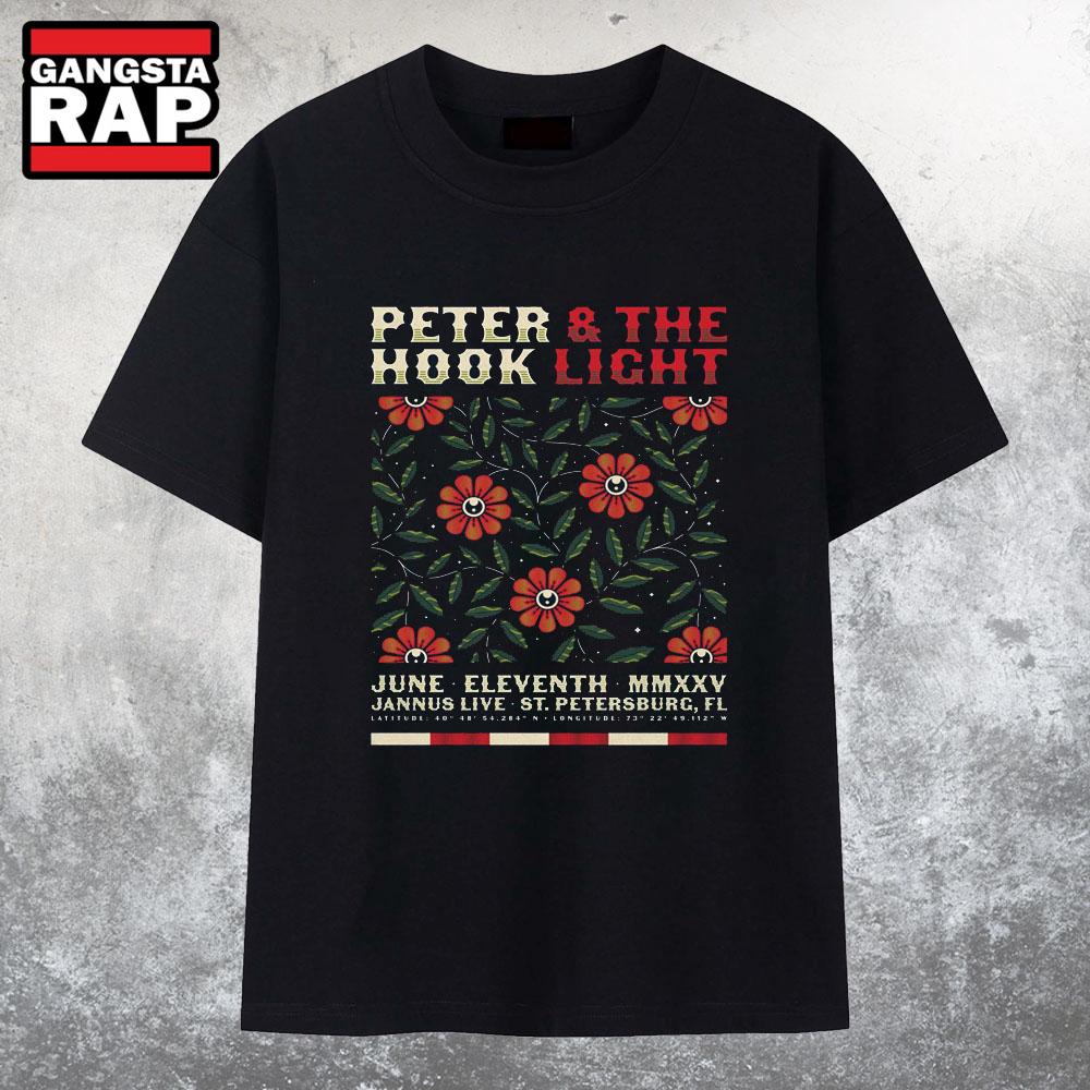 Peter Hook And The Light Jun 11 2025 Jannus Live in St Petersburg FL T Shirt