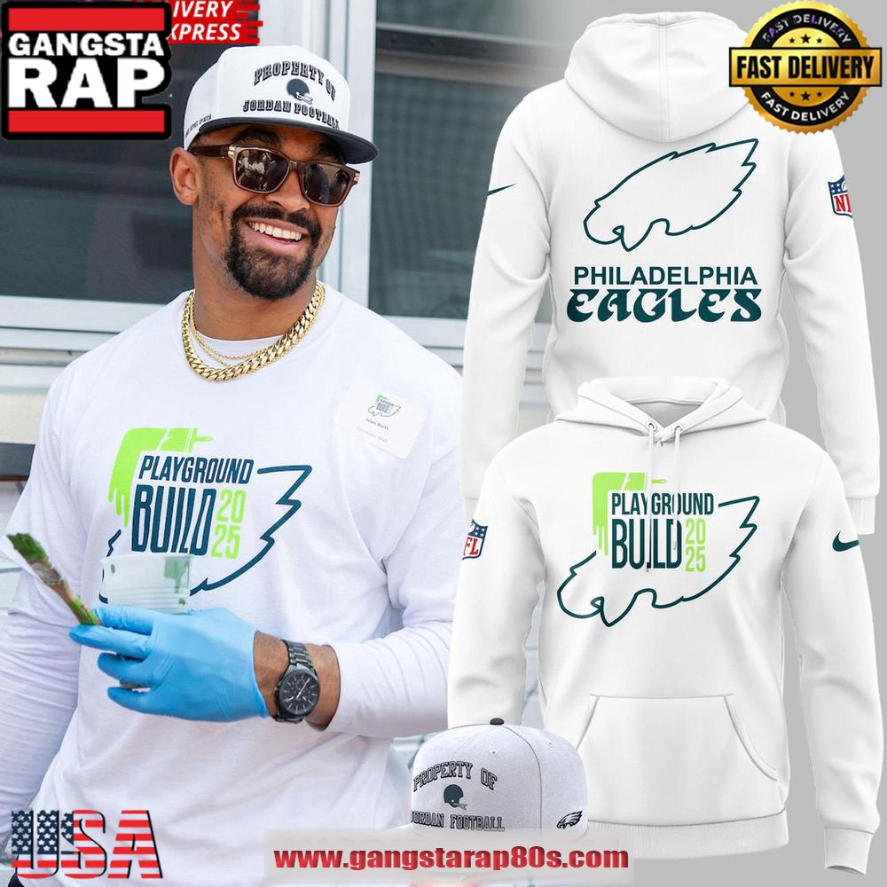 Philadelphia Eagles Playground Build 2025 All Over Print Hoodie