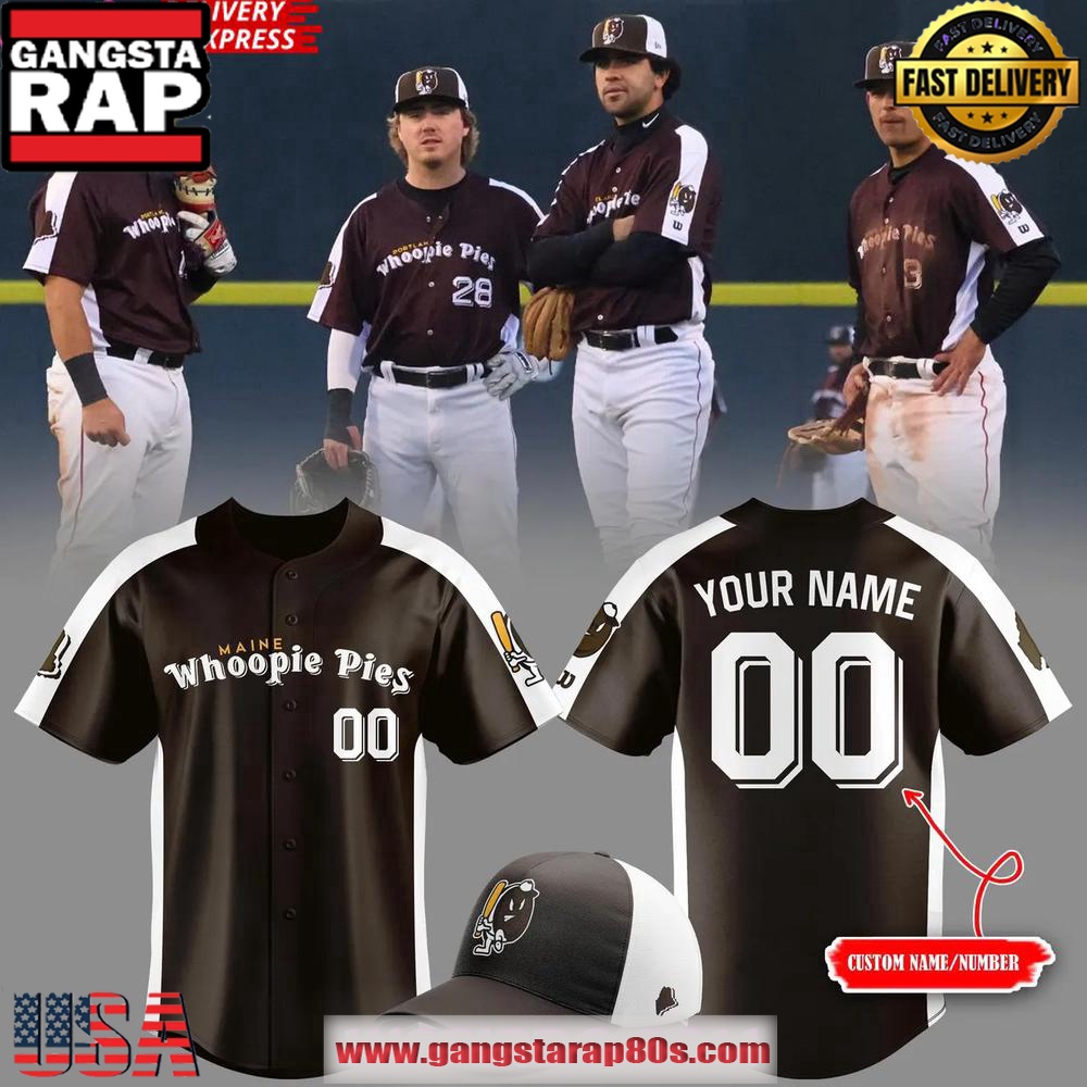Portland Sea Dogs x Maine Whoopie Pies Special Custom Baseball Jersey Shirt Portland Sea Dogs x Maine Whoopie Pies Special Custom Baseball Jersey Shirt