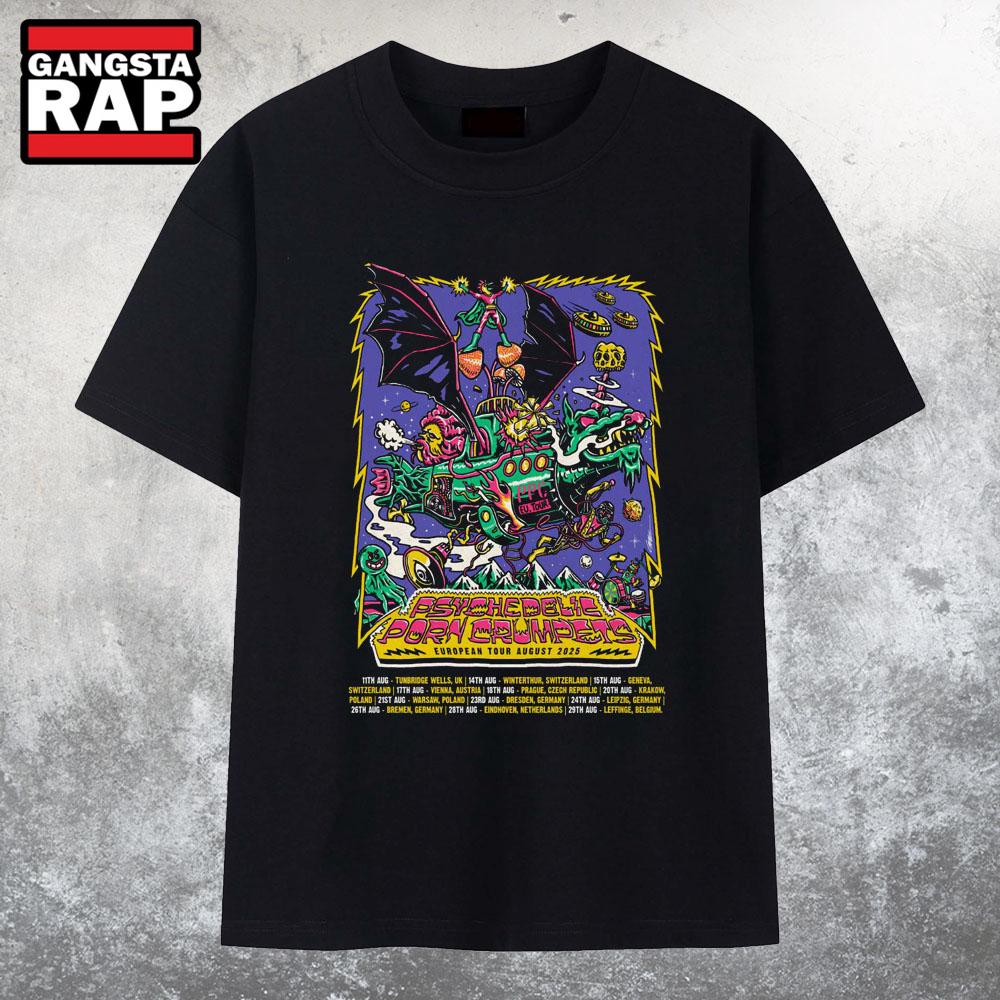 Psychedelic Porn Crumpets EU Tour 2025 T Shirt