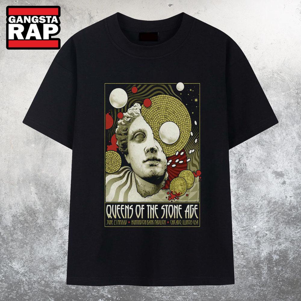 Queens Of The Stone Age Jun 21 2025 in Chicago IL T Shirt