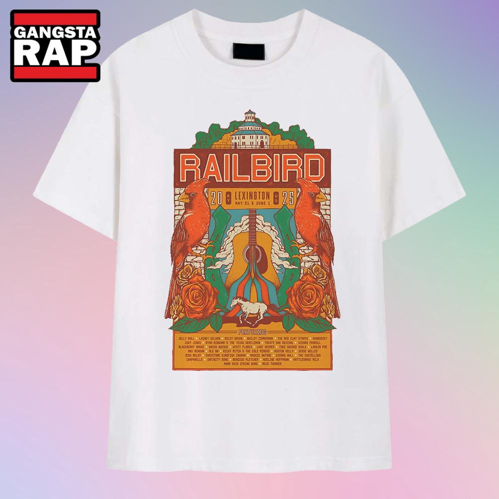 Railbird Festival Lexington, KY May 31 & June 1, 2025 T-Shirts Railbird Festival Lexington, KY May 31 & June 1, 2025 T-Shirts