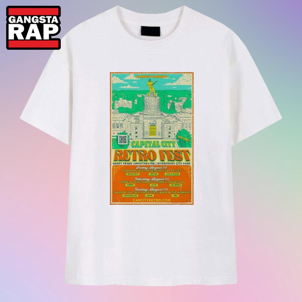 Retro Fest Capital City Aug 22 2025 T-Shirt