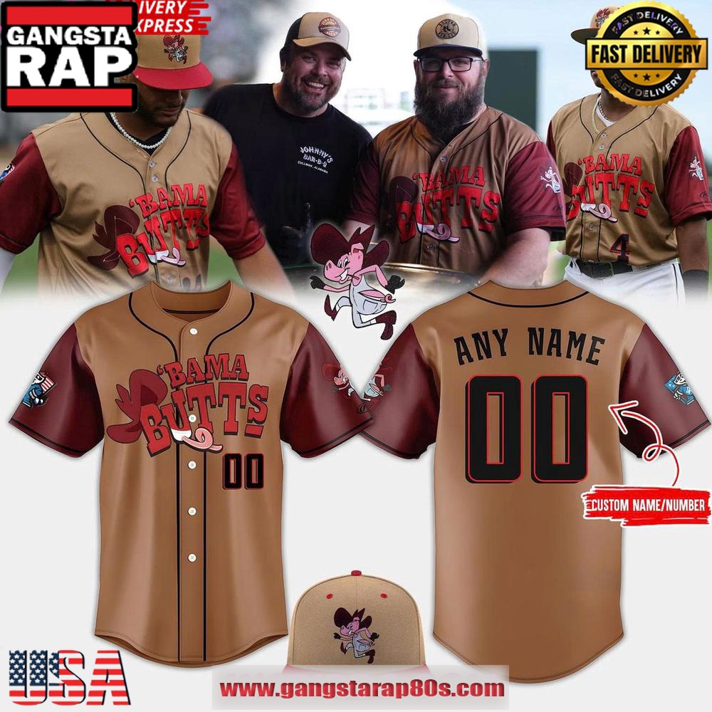 Rocket City Trash Pandas Bama Butts 2025 Custom Baseball Jersey Shirt Rocket City Trash Pandas Bama Butts 2025 Custom Baseball Jersey Shirt