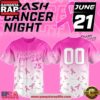 Rocket City Trash Pandas Cancer Night Limited Edition Pink Custom Baseball Jersey Shirt