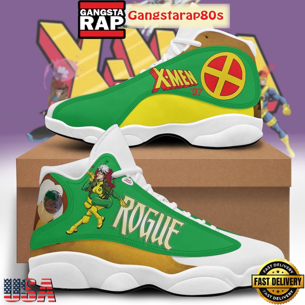 Rogue X-Men '97 Fan Air Jordan 13 Shoes Running Sneakers Rogue X-Men '97 Fan Air Jordan 13 Shoes Running Sneakers