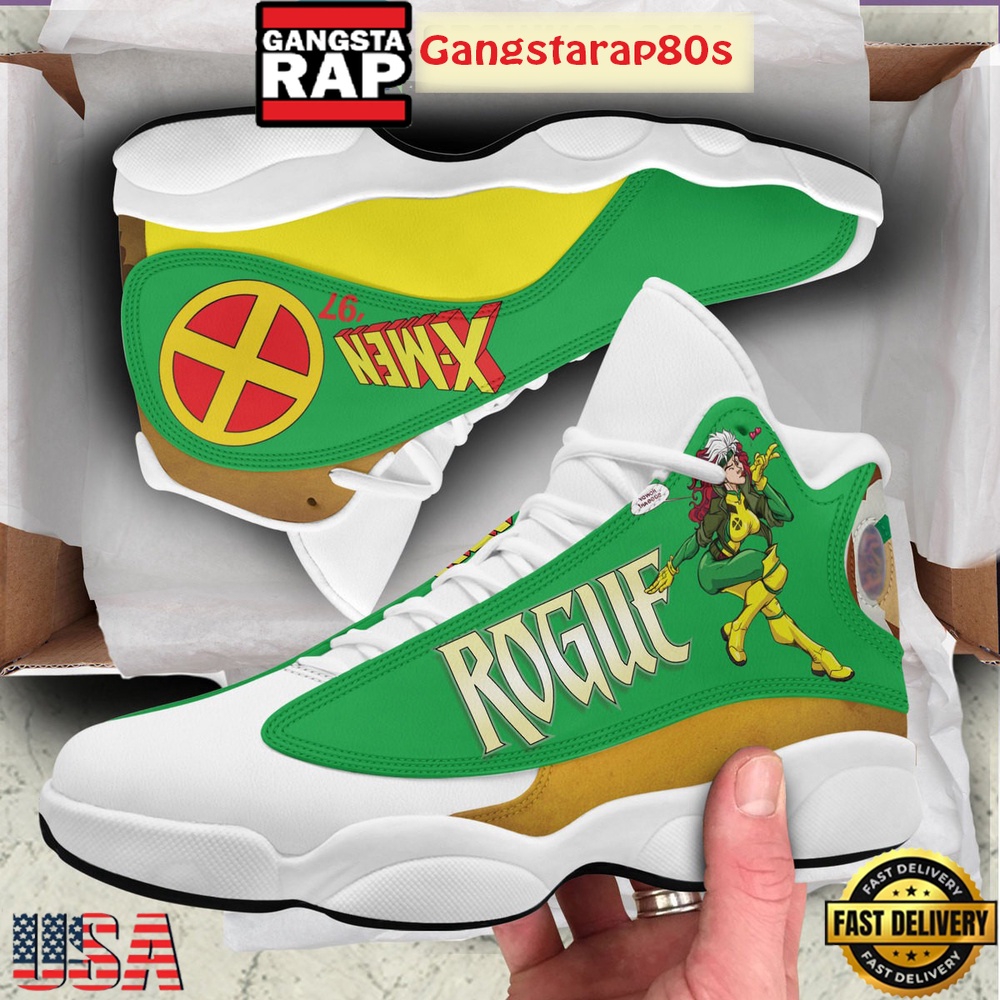 Rogue X-Men '97 Fan Air Jordan 13 Shoes Running Sneakers Rogue X-Men '97 Fan Air Jordan 13 Shoes Running Sneakers