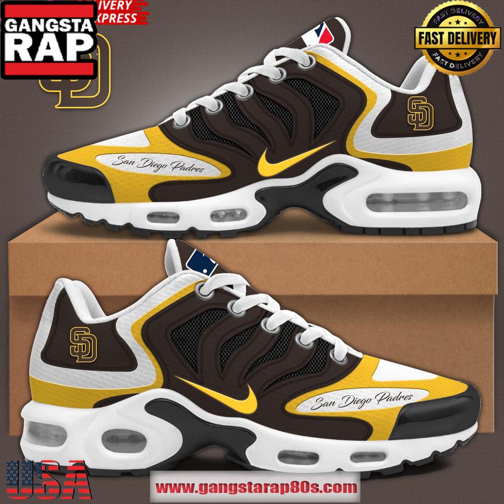 San Diego Padres MLB 2025 Performance Air Max Plus Running Sneakers