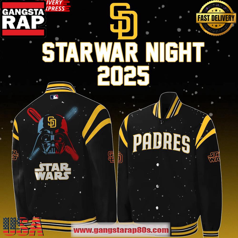 San Diego Padres x Star Wars Night 2025 Baseball Jacket San Diego Padres x Star Wars Night 2025 Baseball Jacket