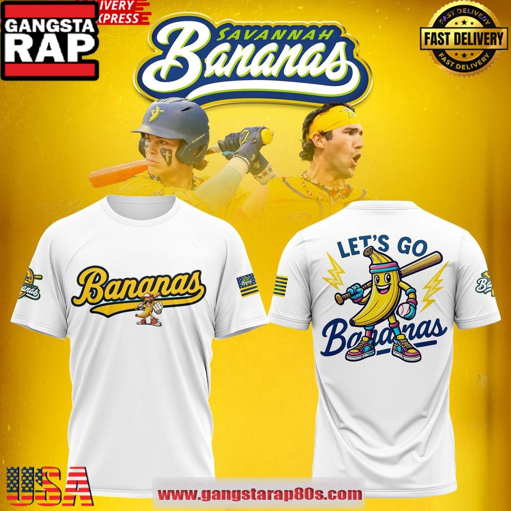 Savannah Bananas “Let’s Go Bananas” Special Unisex T-Shirt