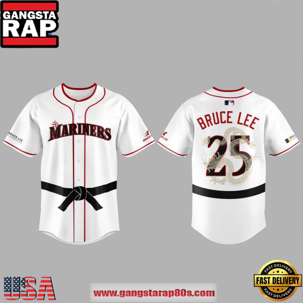 Seattle Mariners Bruce Lee Night 2025 Limited Edition Baseball Jersey Shirt