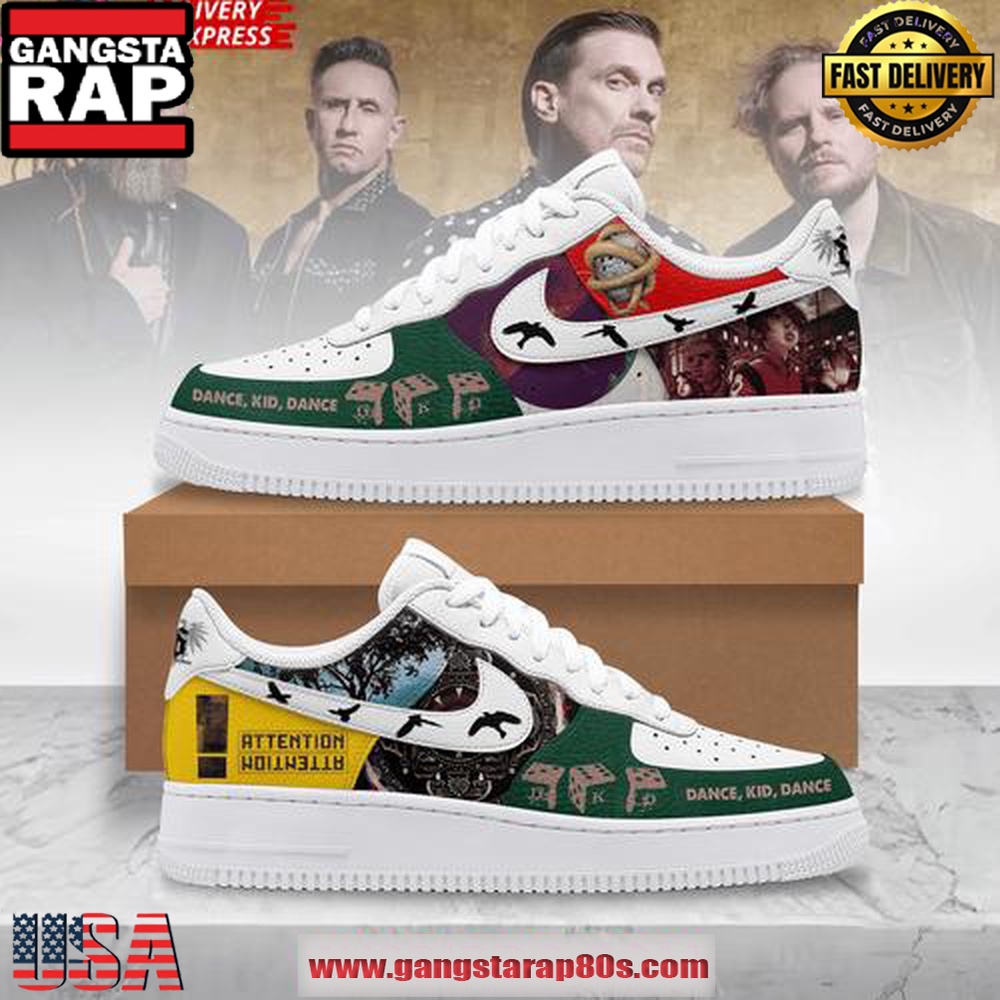 Shinedown Attention Limited Edidtion Air Force 1 Sneakers Shoes