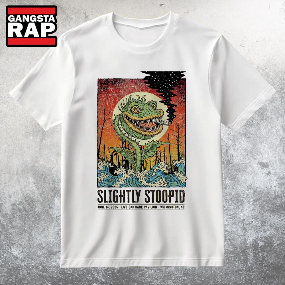 Slightly Stoopid Wilmington NC Jun 14 2025 Tour T Shirt