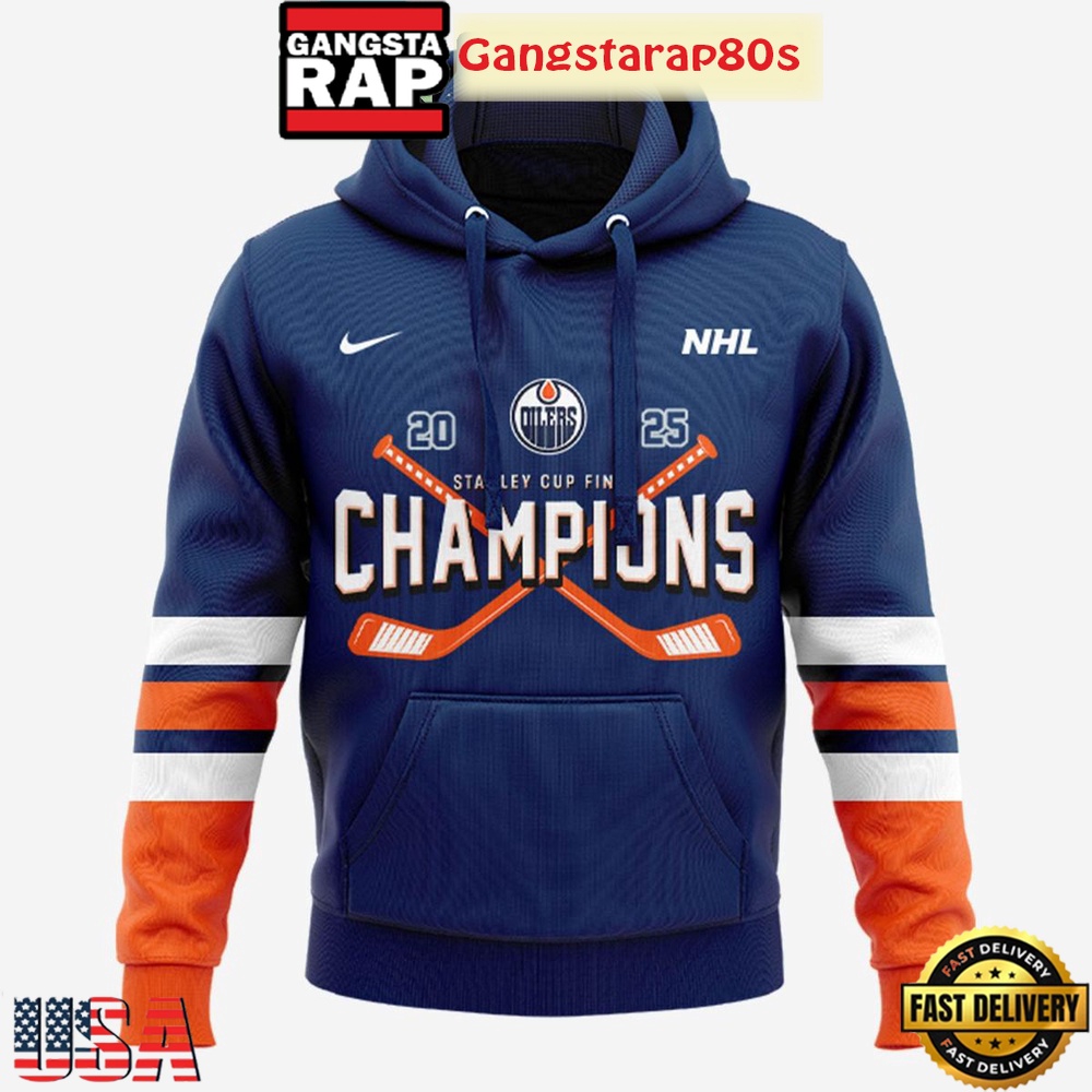 Stanley Cup 2025 Champions Edmonton Oilers All Over Print Hoodie T-Shirt