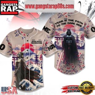 Star Wars Celebration Fear Is The Path To The Dark Side Custom Baseball Jersey Shirt