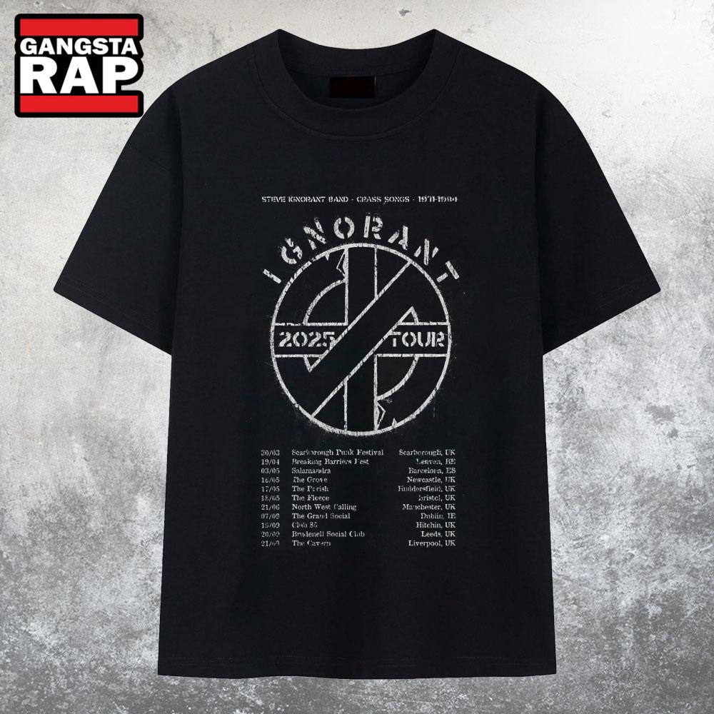 Steve Ignorant 2025 Tour T Shirt