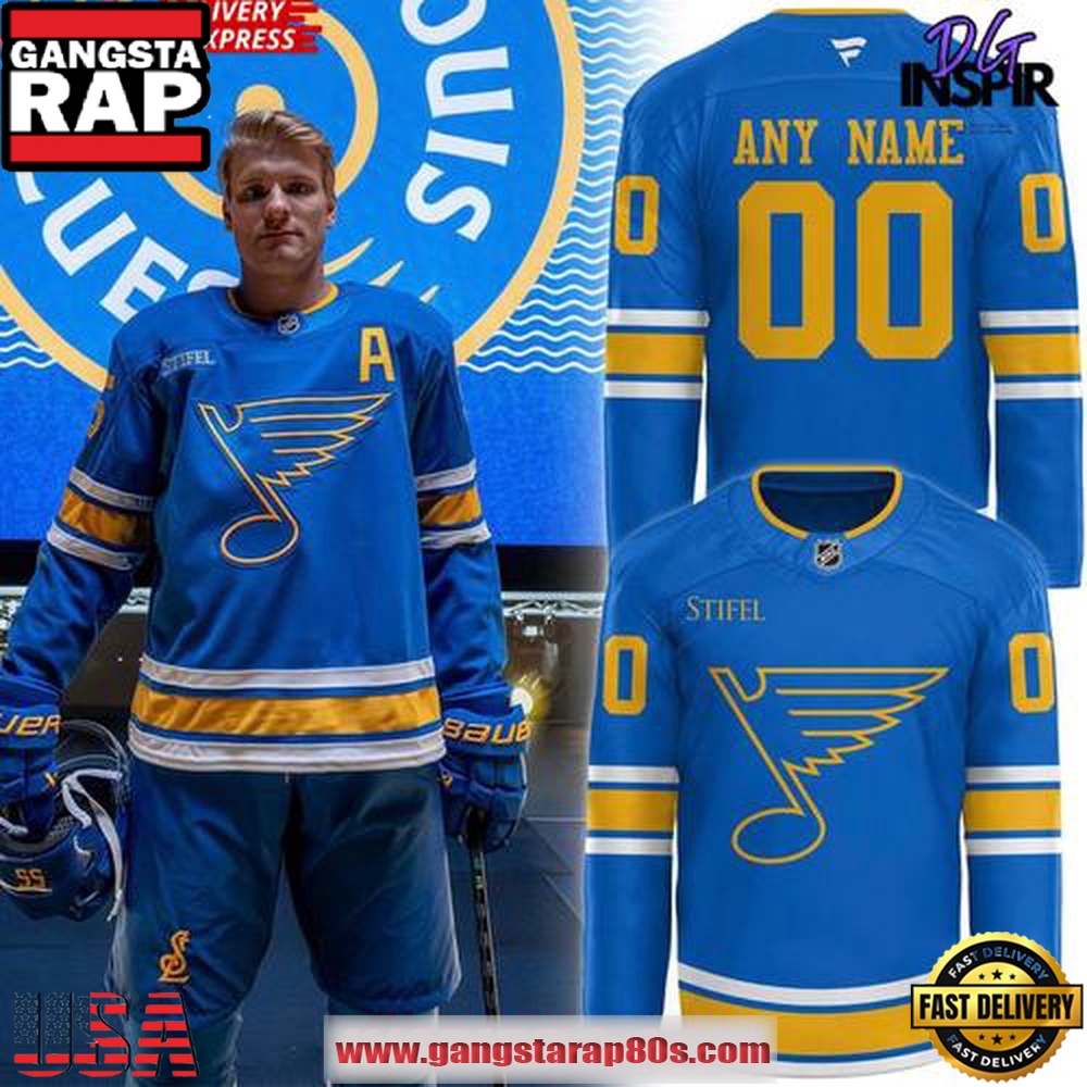 St. Louis Blues Authentic Replica Custom Hockey Jersey