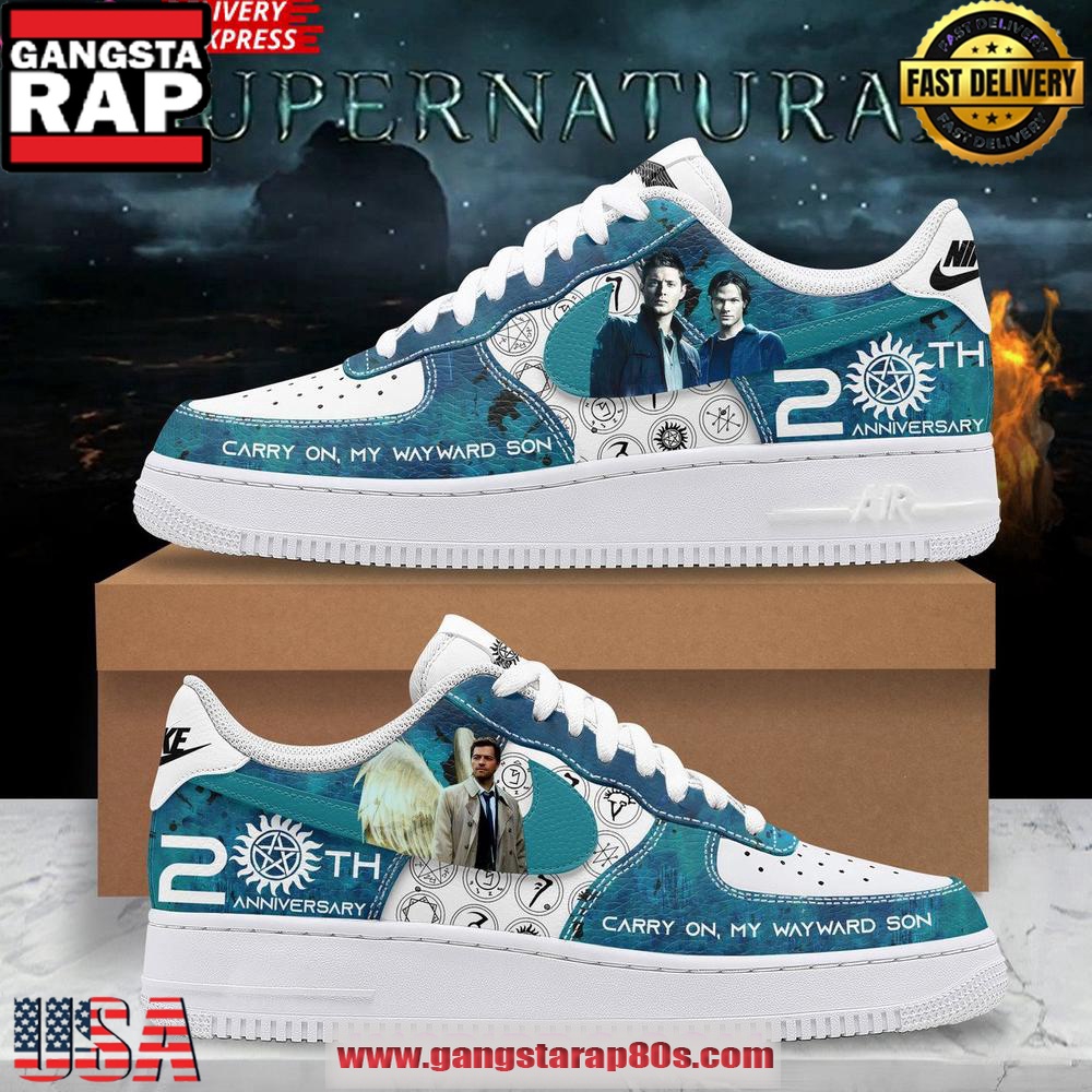 Supernatural 20th Aniversary Limited Edition Air Force 1 Sneakers Shoes