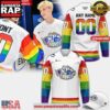 Syracuse Crunch Pride Month 2025 White Custom Hockey Jersey