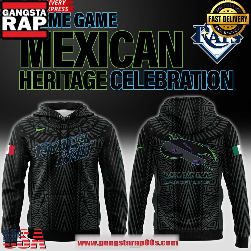 Tampa Bay Rays Mexican Heritage Celebration 2025 All Over Print Hoodie