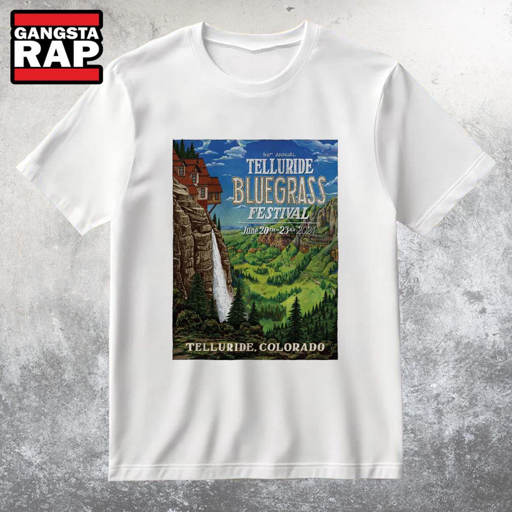 Telluride Bluegrass Festival Jun 20-23 2025 Telluride CO Shows T Shirt