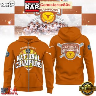 Texas Longhorns Softball Women's College World Champions 2025 All Over Print T-Shirt Hoodie