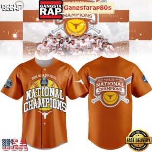 Texas Longhorns Softball Women's College World Champions 2025 Special Baseball Jersey Shirt