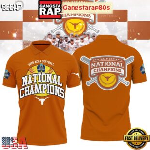 Texas Longhorns Softball Women's College World Champions 2025 Special Edition Polo Shirt