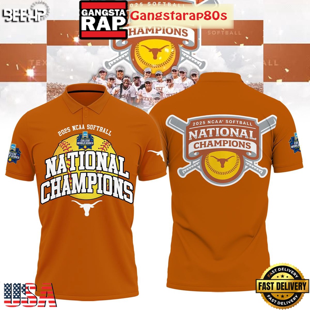Texas Longhorns Softball Women's College World Champions 2025 Special Edition Polo Shirt Texas Longhorns Softball Women's College World Champions 2025 Special Edition Polo Shirt