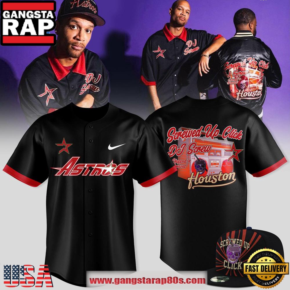The Astros x DJ Screw Screwed Up Click Limited Edition Baseball Jersey Shirt The Astros x DJ Screw Screwed Up Click Limited Edition Baseball Jersey Shirt
