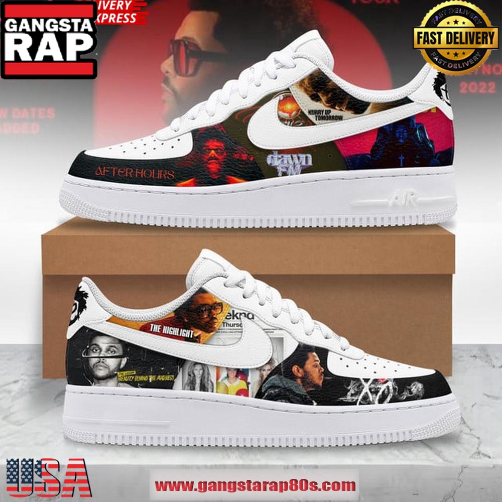 The Weeknd All Albums Limited Edition Air Force 1 Sneakers Shoes