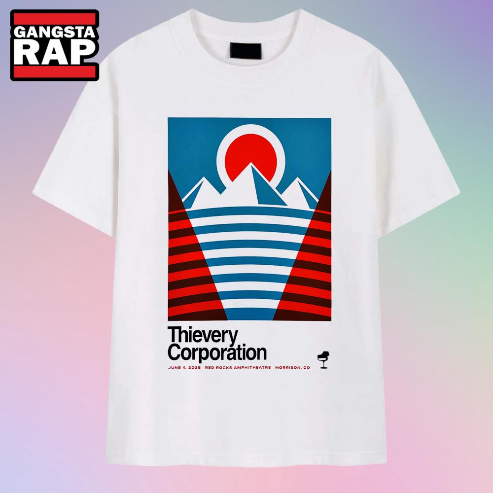 Thievery Corporation Morrison Red Rocks Amphitheatre June 4 2025 T-Shirts