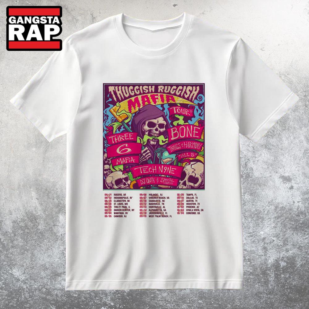 Three 6 Mafia Tour 2025 T Shirt